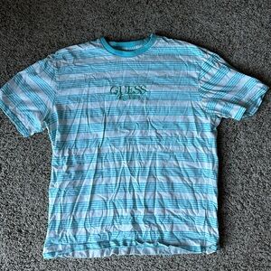 Guess Striped Shirt with Embroidered Logo